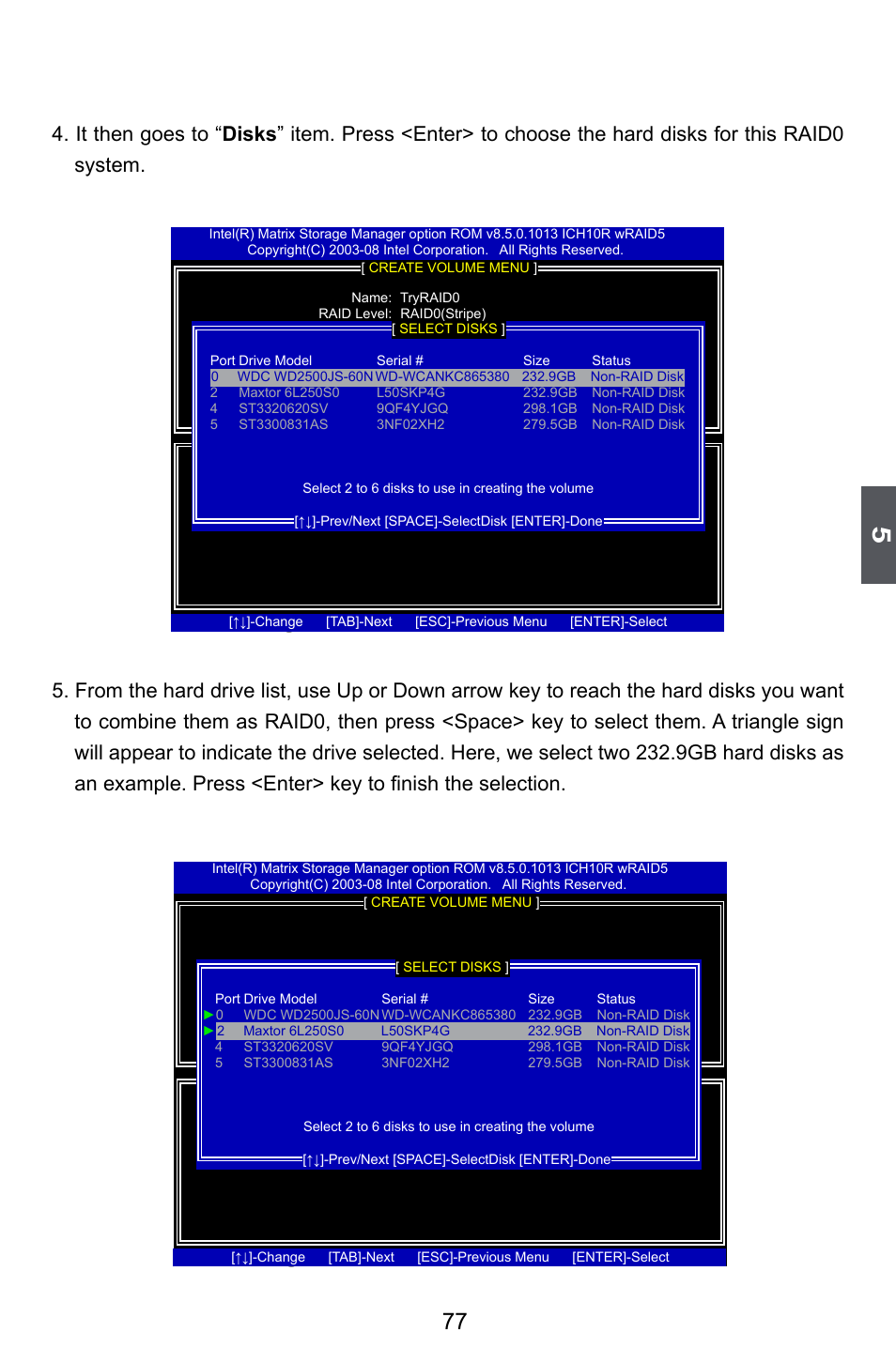 Creating raid 1 | Foxconn P45A User Manual | Page 84 / 116
