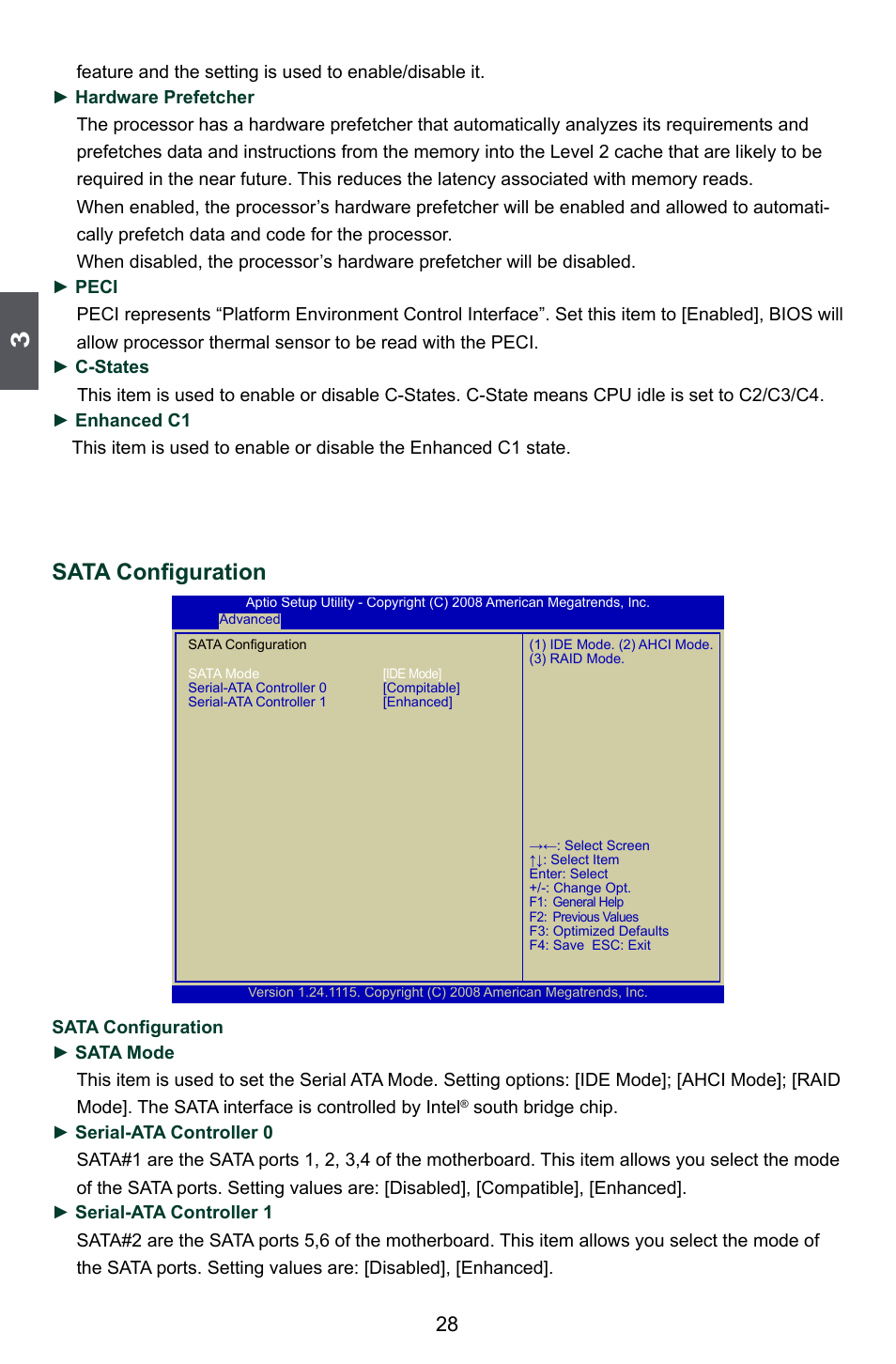 Sata configuration | Foxconn Q45M User Manual | Page 35 / 113