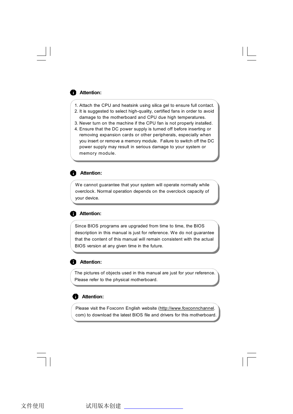 Foxconn X38A User Manual | Page 6 / 84
