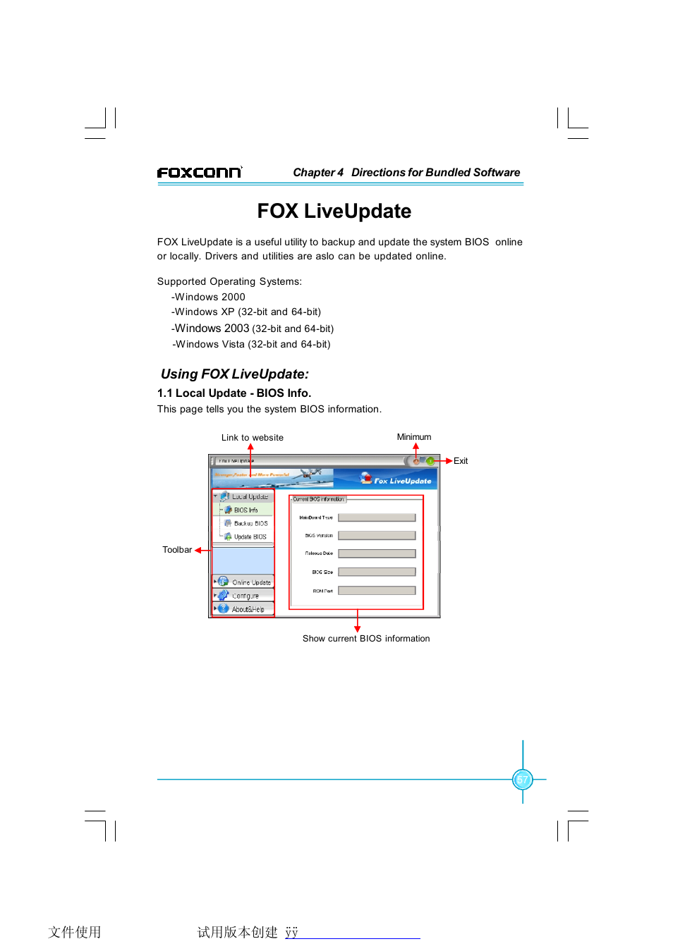 Fox liveupdate | Foxconn X38A User Manual | Page 63 / 84