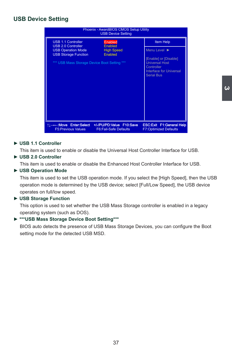 Usb device setting | Foxconn BLACKOPS User Manual | Page 44 / 120