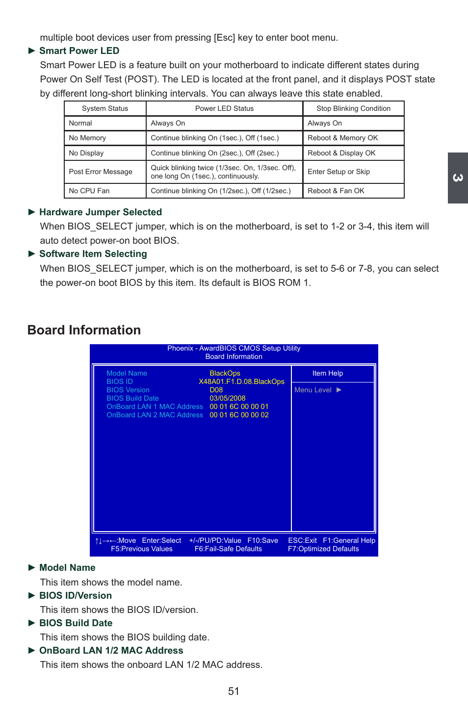 Board information | Foxconn BLACKOPS User Manual | Page 58 / 120