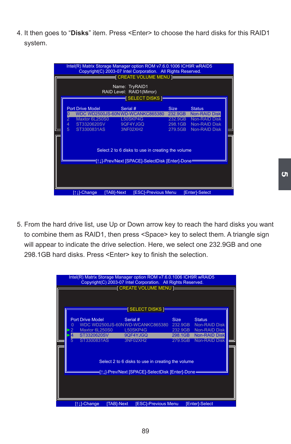 Creating raid 1 | Foxconn BLACKOPS User Manual | Page 96 / 120