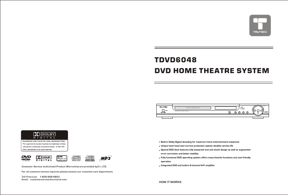 Curtis TDVD6048 User Manual | 15 pages