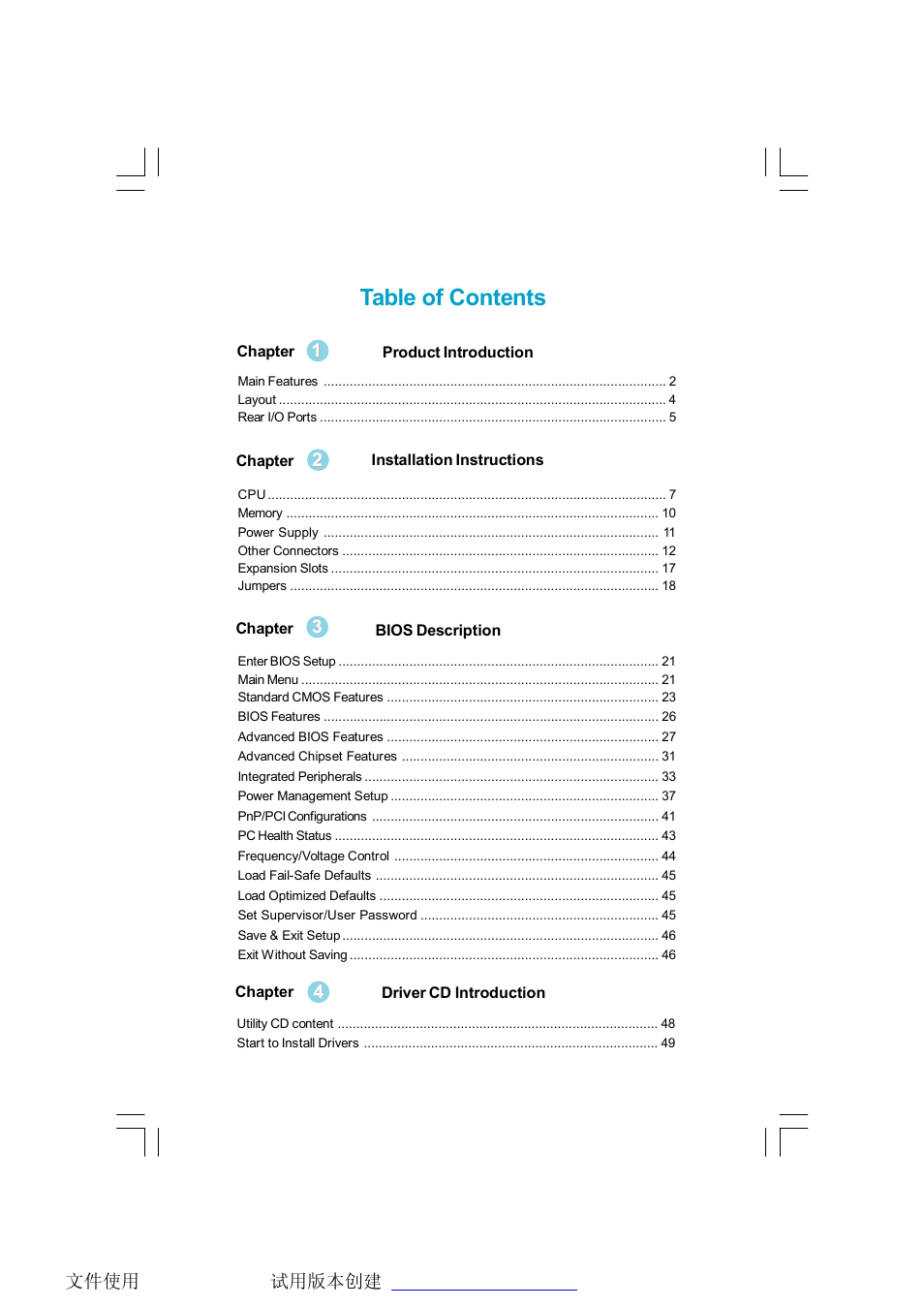 Foxconn 6497MC-RSH User Manual | Page 4 / 55