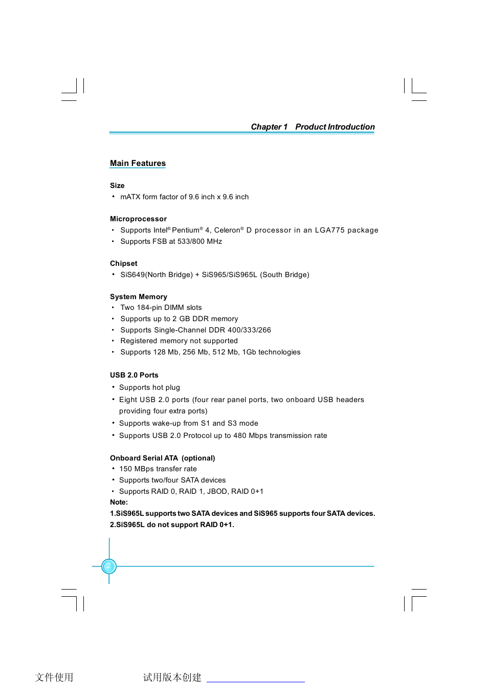 Foxconn 6497MC-RSH User Manual | Page 8 / 55