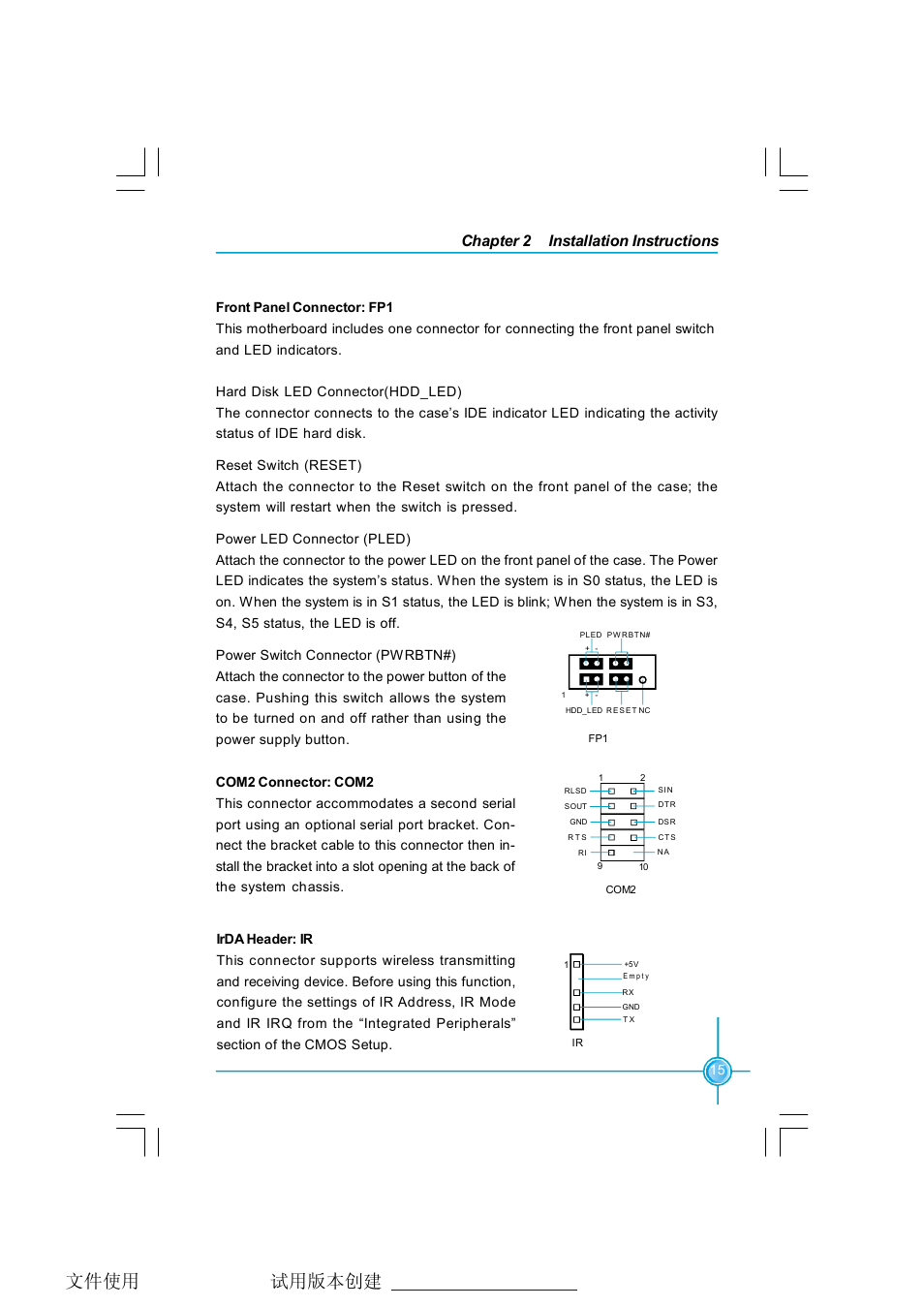 Chapter 2 installation instructions | Foxconn 661FX7MI-RS User Manual | Page 22 / 83