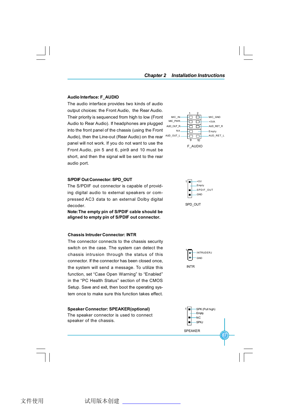 Chapter 2 installation instructions | Foxconn 661FX7MI-RS User Manual | Page 24 / 83