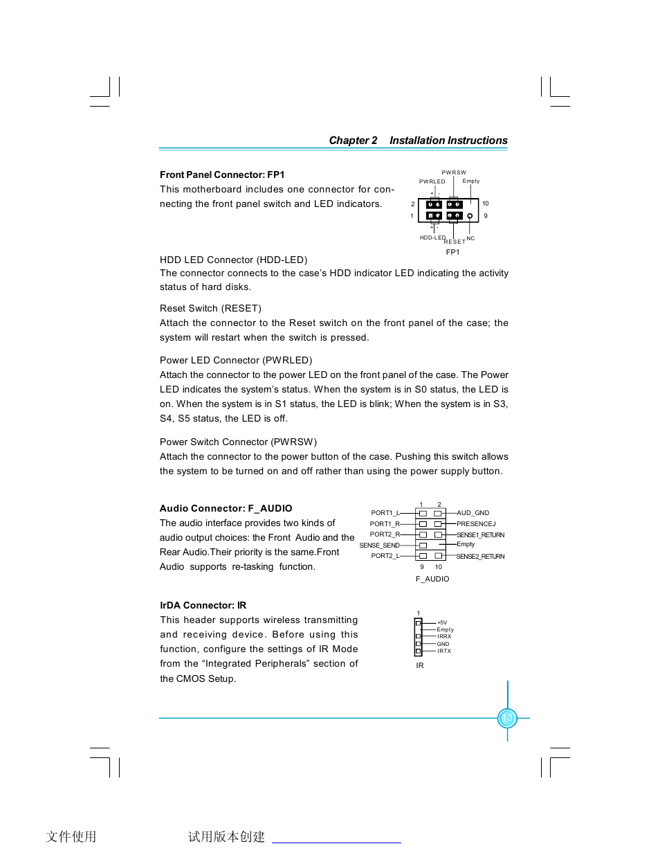 Chapter 2 installation instructions | Foxconn P4M9007MB-8EKRS2H User Manual | Page 19 / 62