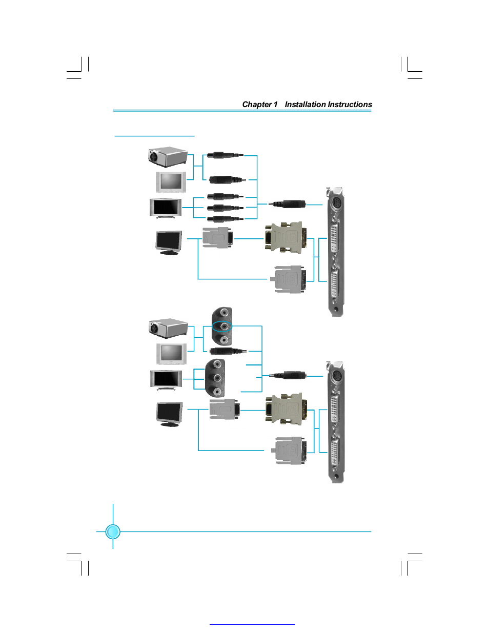 Chapter 1 installation instructions, Connect graphics card | Foxconn FV-N71SM1DT User Manual | Page 8 / 28