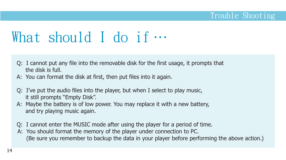 页 16, What should i do if | Curtis MP2050UK User Manual | Page 16 / 19