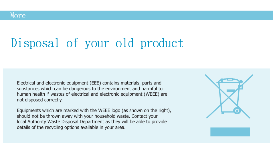 页 17, Disposal of your old product | Curtis MP2050UK User Manual | Page 17 / 19