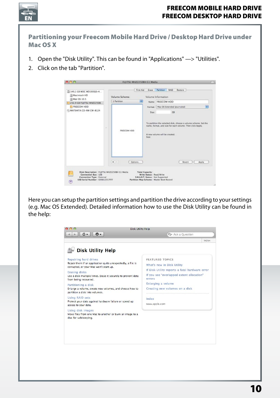 Freecom Mobile Drive Mg User Manual | Page 10 / 11