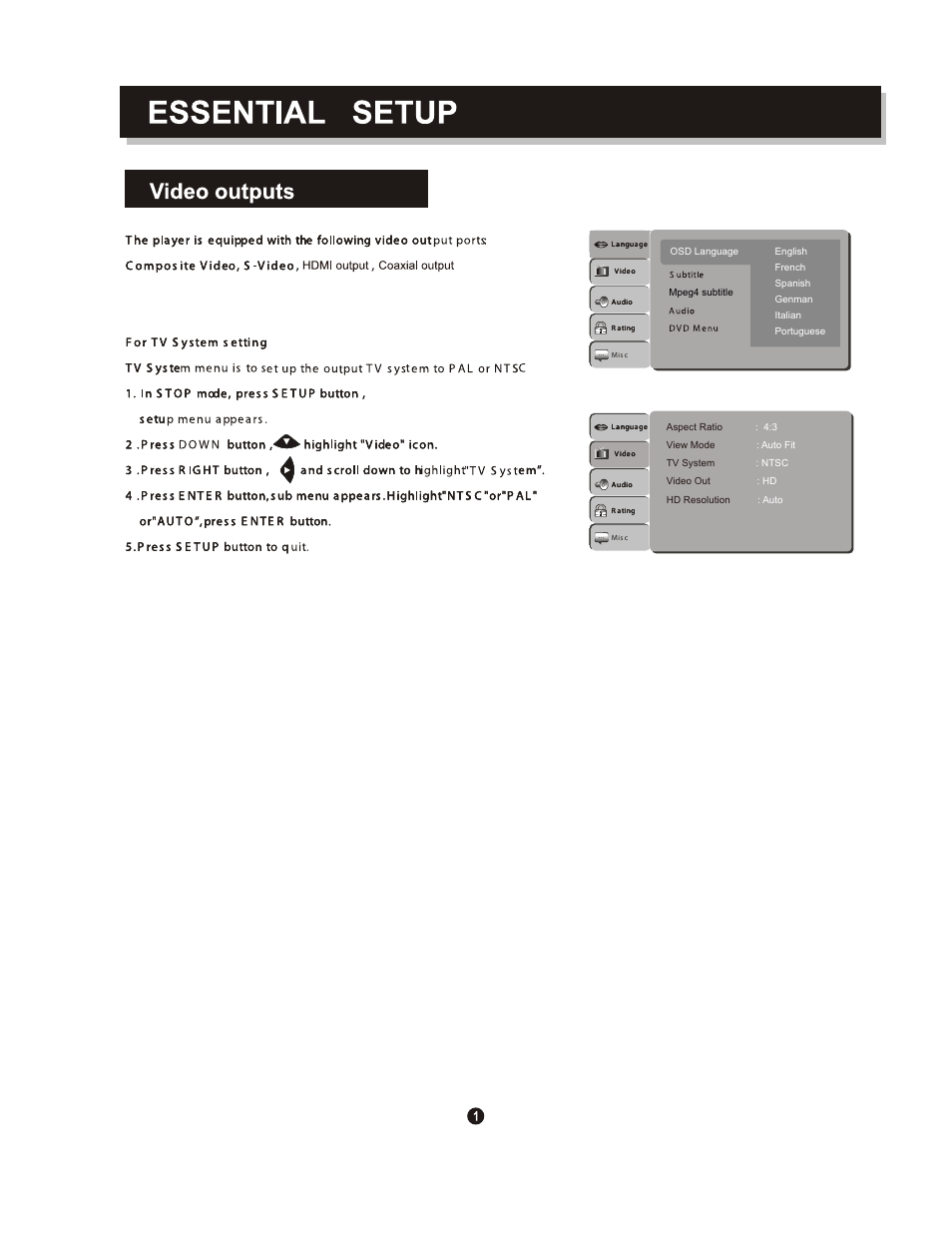 Curtis DVD1096 User Manual | Page 5 / 29