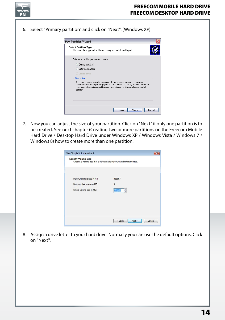 Freecom TD SSD User Manual User Manual | Page 14 / 21