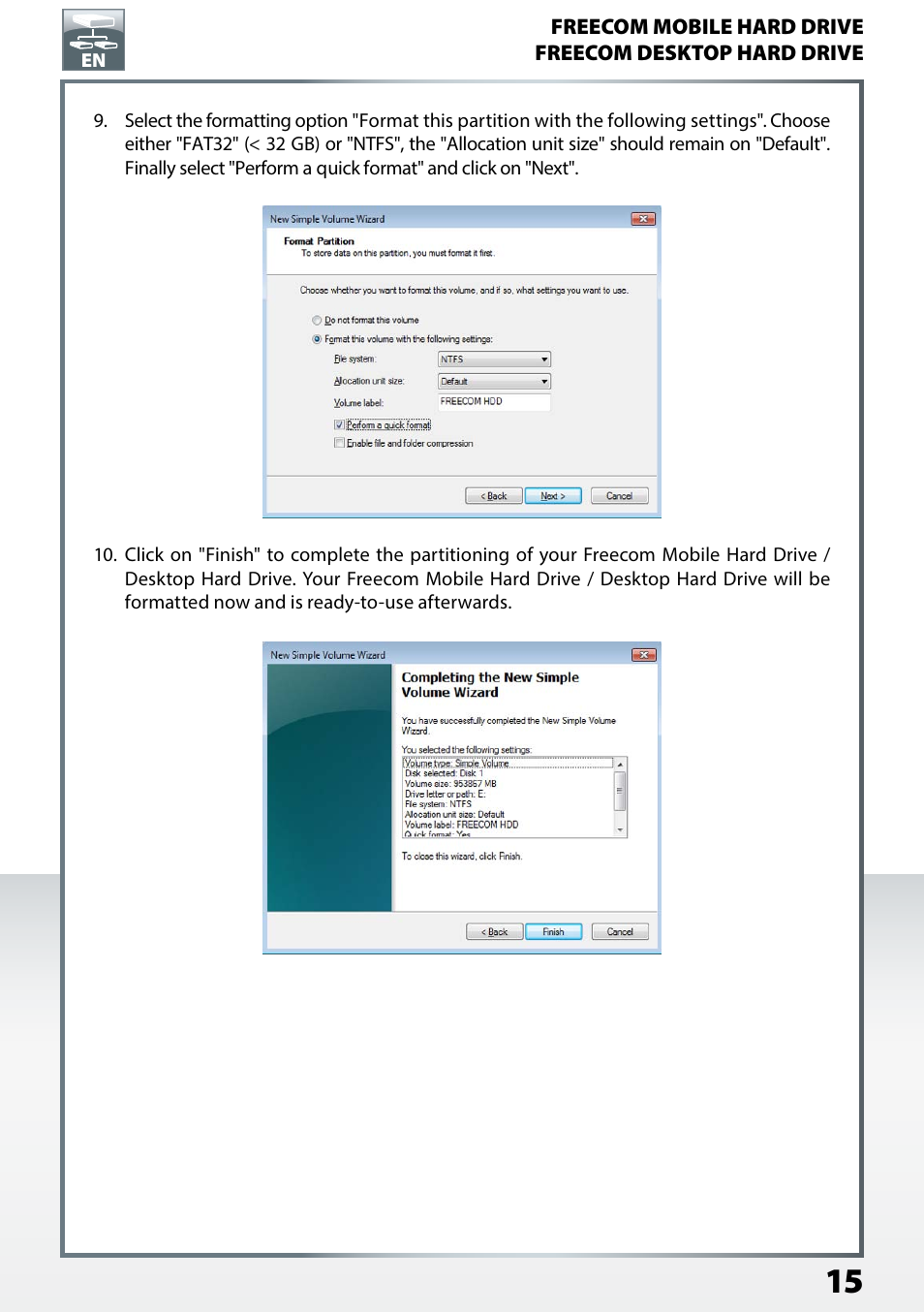 Freecom TD SSD User Manual User Manual | Page 15 / 21