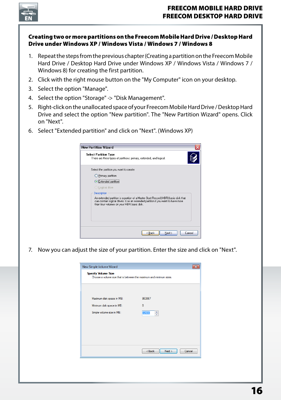 Freecom TD SSD User Manual User Manual | Page 16 / 21
