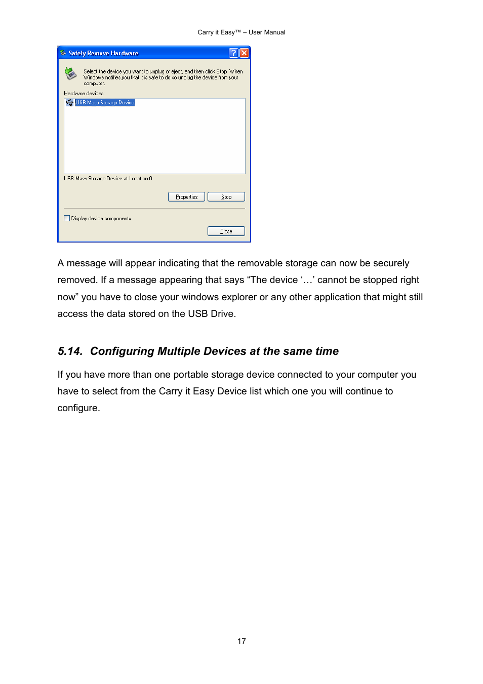 Configuring multiple devices at the same time | Freecom Datacard User Manual | Page 19 / 20
