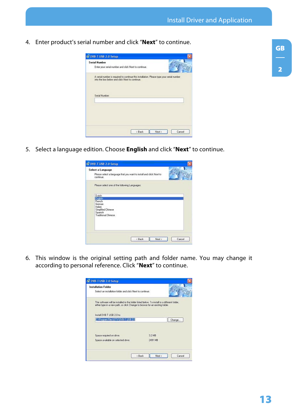 Freecom DVB T USB STICK User Manual | Page 13 / 34