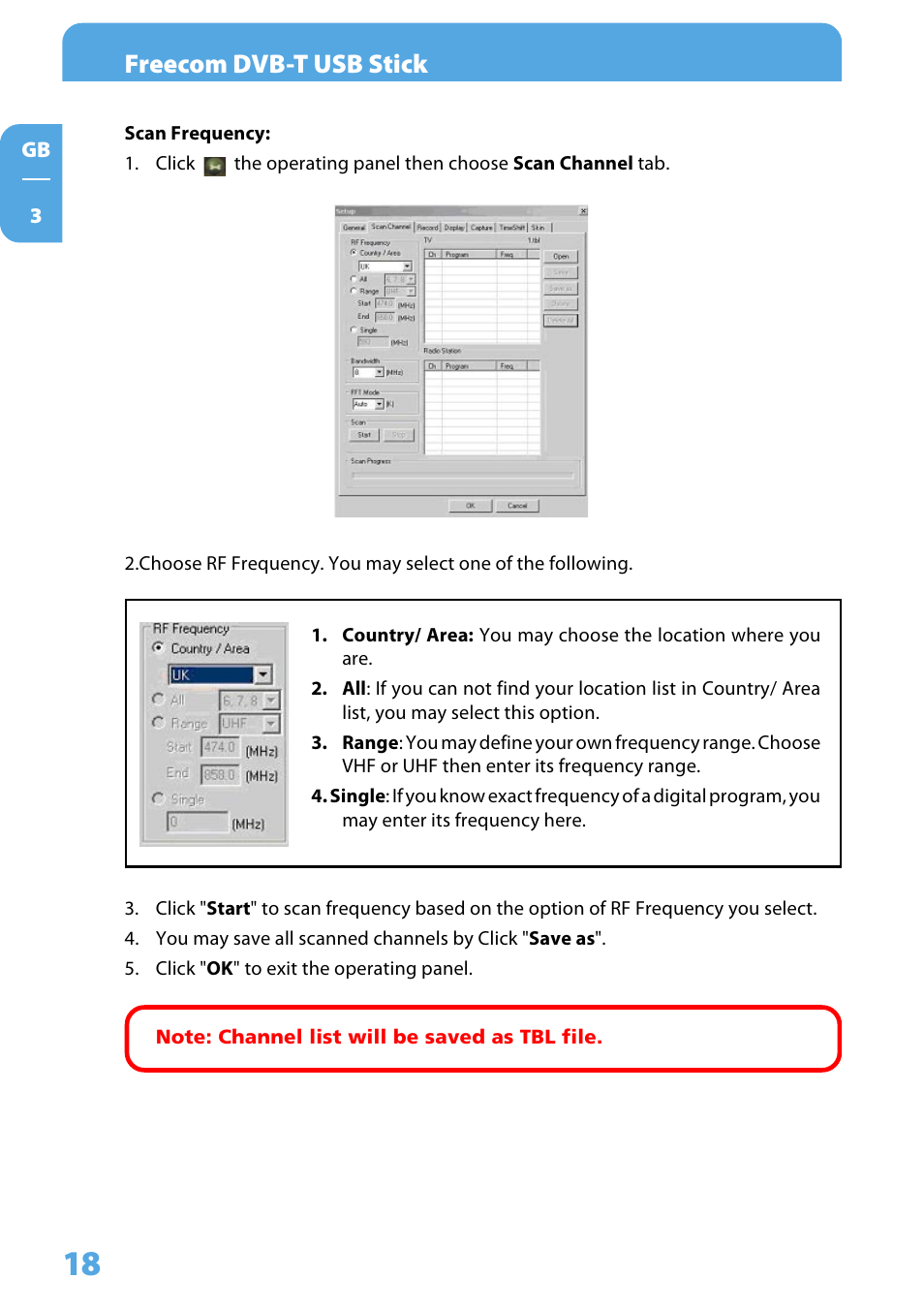 Freecom dvb-t usb stick | Freecom DVB T USB STICK User Manual | Page 18 / 34