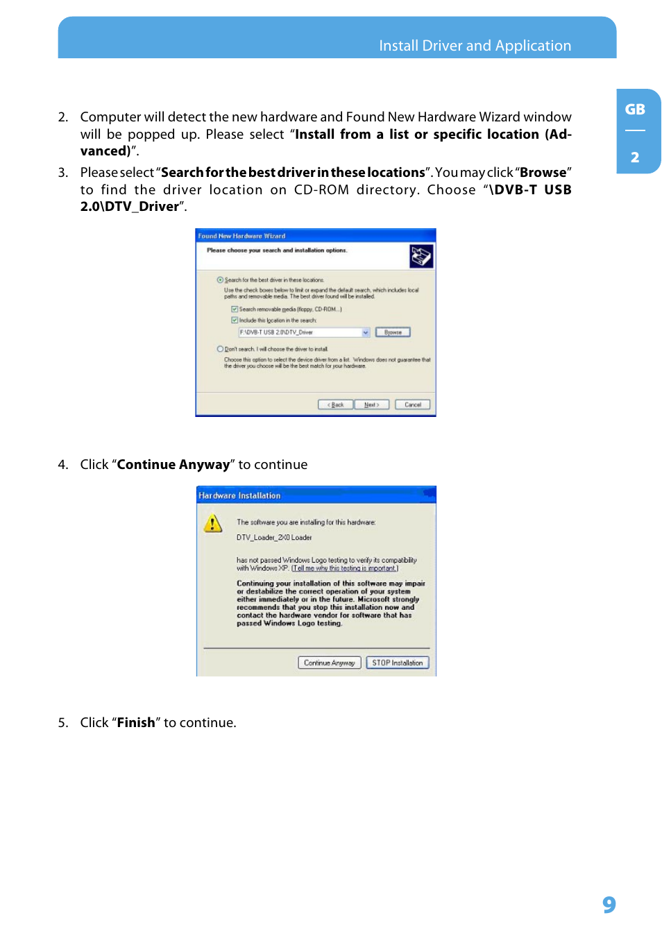 Freecom DVB T USB STICK User Manual | Page 9 / 34