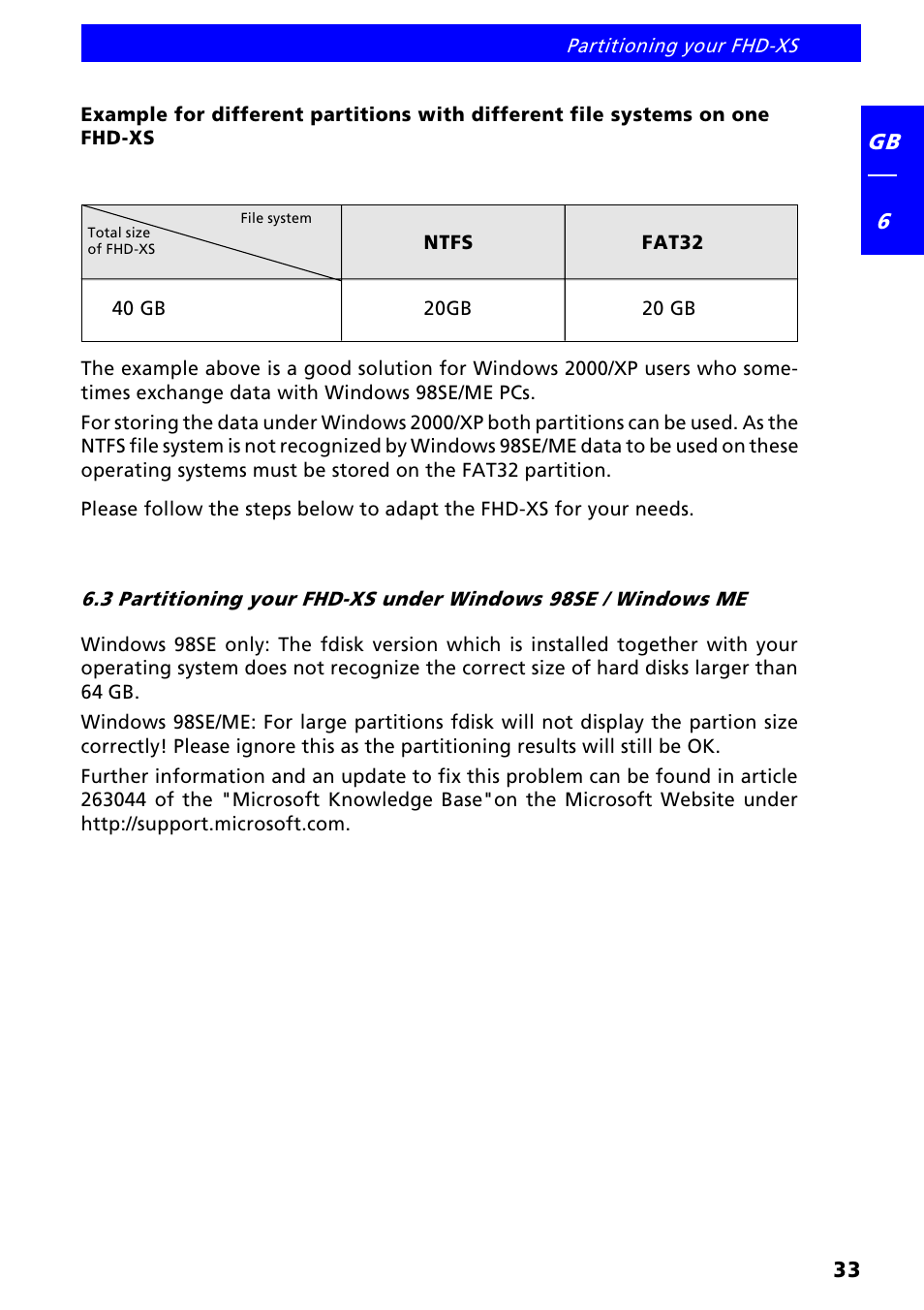 Freecom FHD-XS User Manual | Page 33 / 47