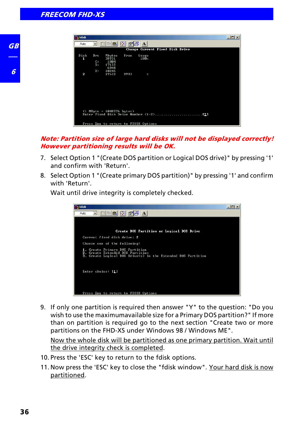 Freecom FHD-XS User Manual | Page 36 / 47