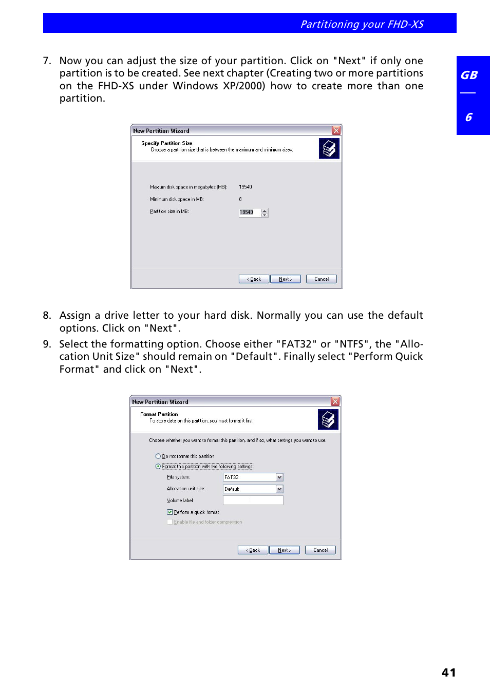 Freecom FHD-XS User Manual | Page 41 / 47