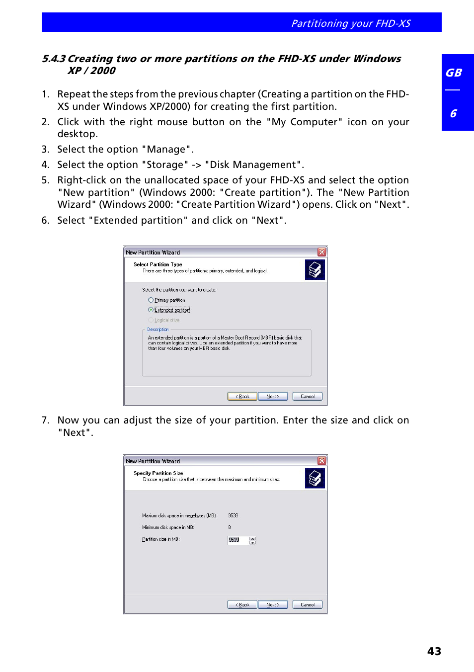 Freecom FHD-XS User Manual | Page 43 / 47