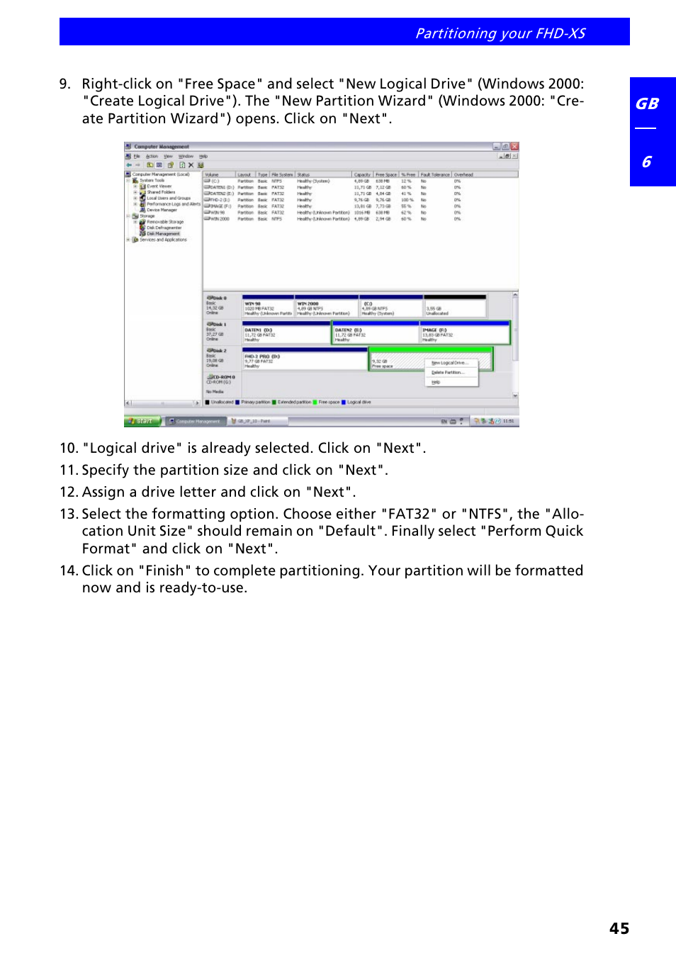Freecom FHD-XS User Manual | Page 45 / 47