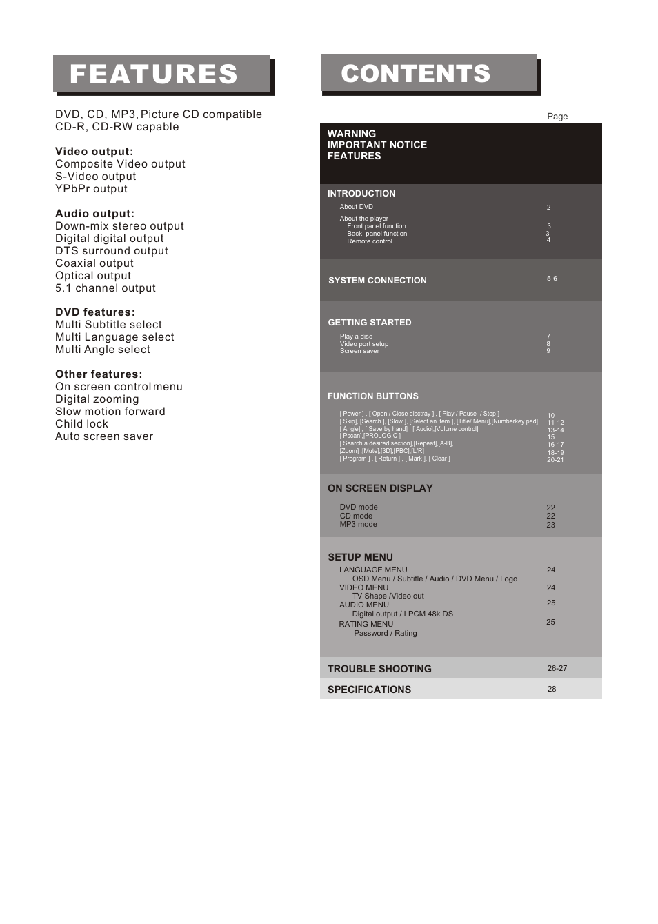 Curtis DVD504 User Manual | Page 4 / 34