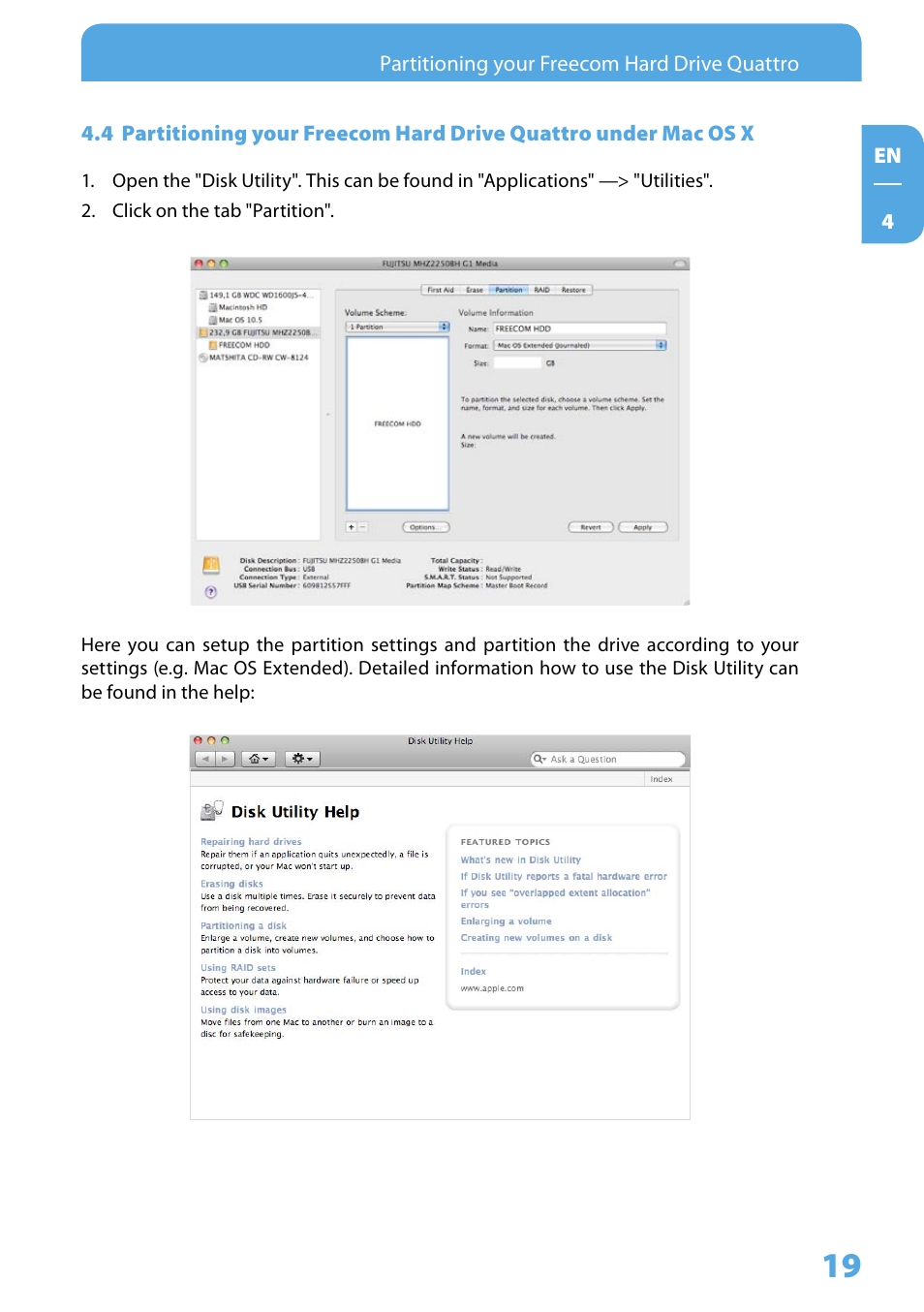 Freecom Hard Drive Quattro 2.0 User Manual User Manual | Page 19 / 20