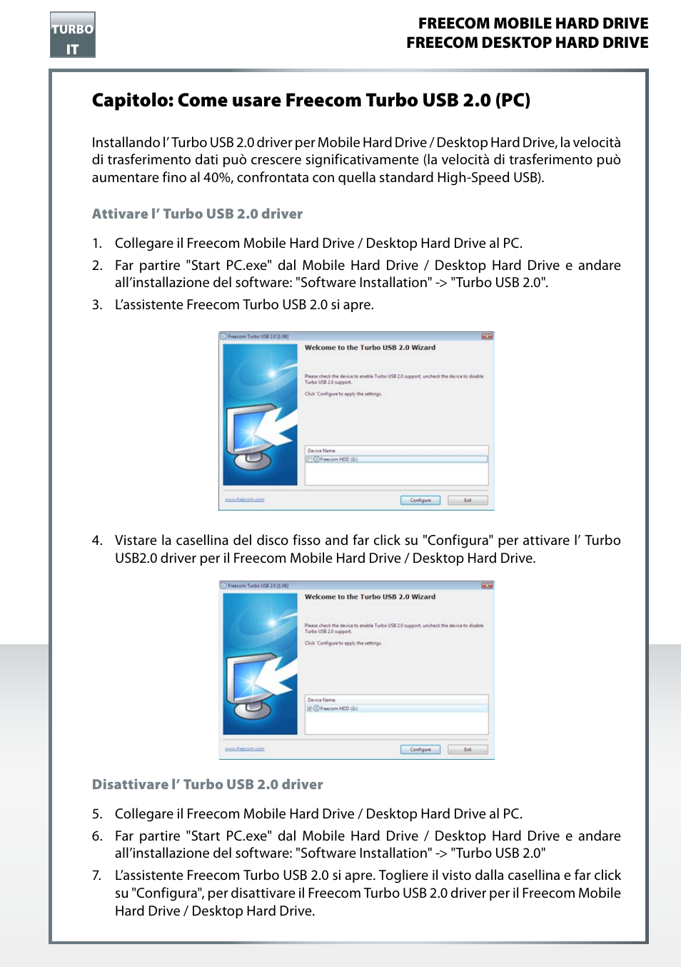 Freecom Mobile Drive Classic II Turbo USB User Manual | 1 page