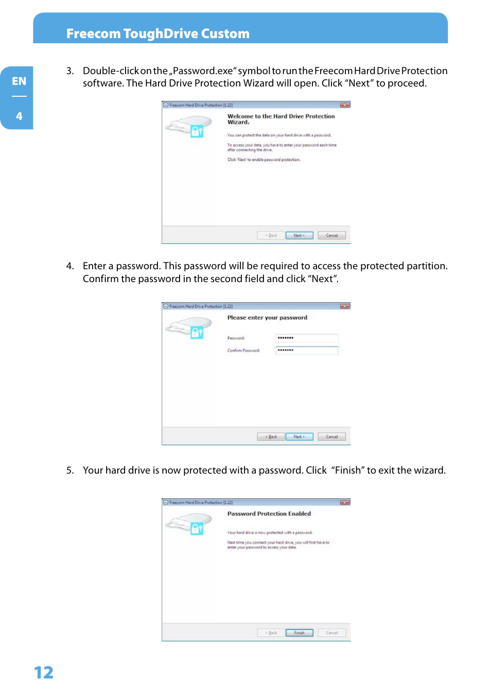 Freecom toughdrive custom | Freecom Tough Drive Custom User Manual | Page 12 / 30