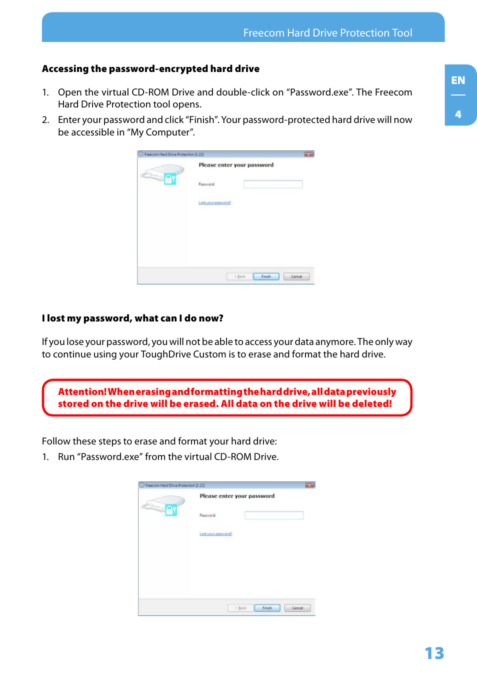 Freecom Tough Drive Custom User Manual | Page 13 / 30