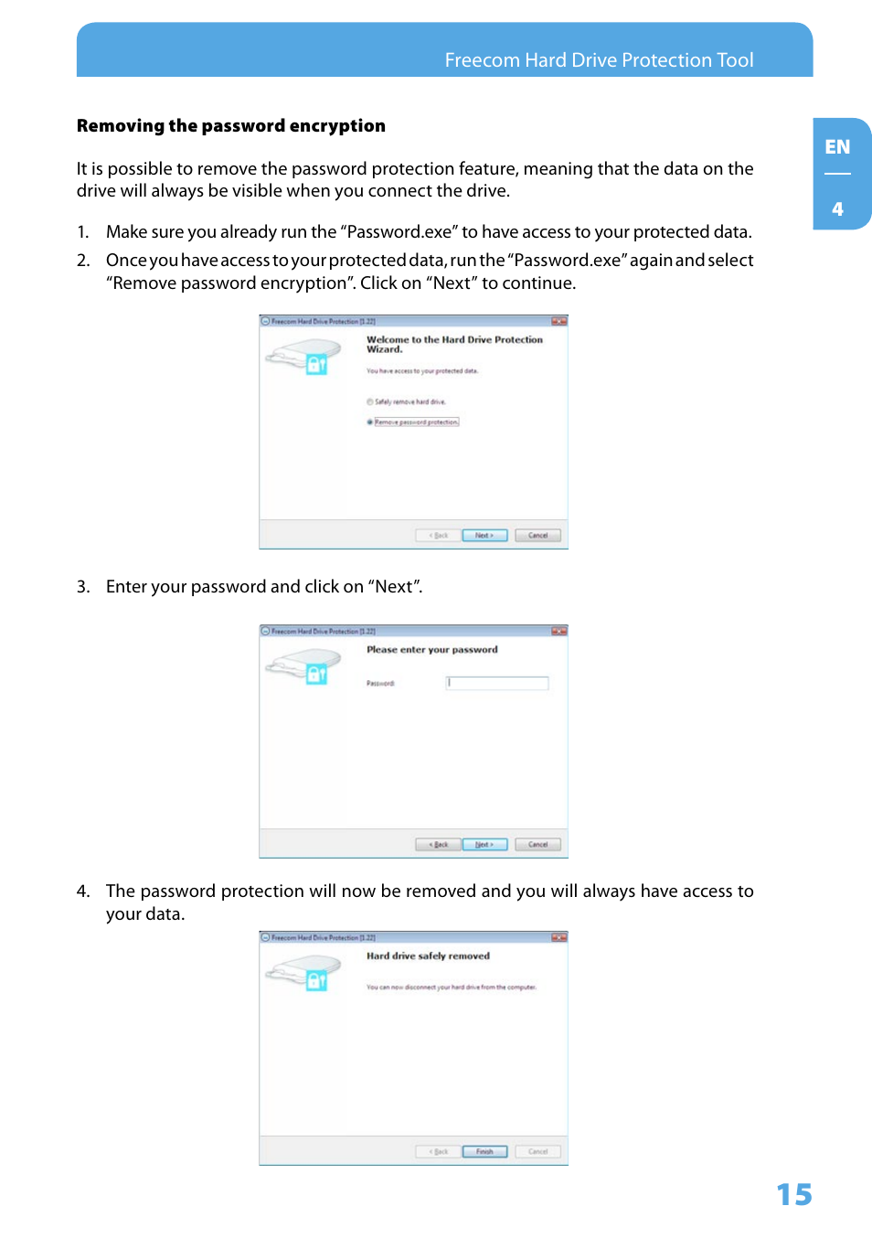 Freecom Tough Drive Custom User Manual | Page 15 / 30