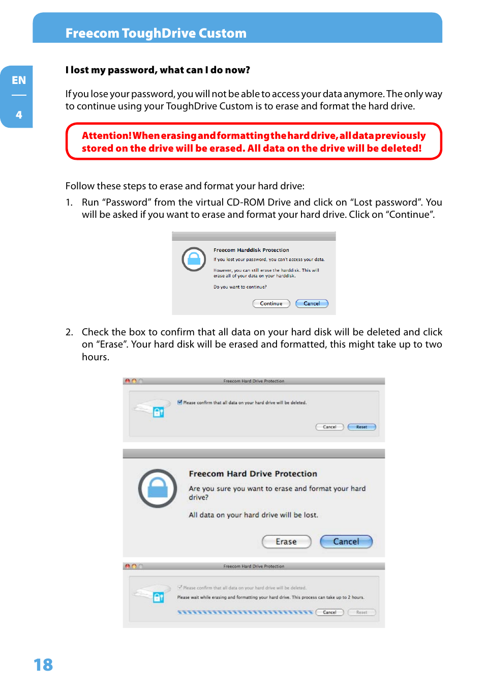 Freecom toughdrive custom | Freecom Tough Drive Custom User Manual | Page 18 / 30