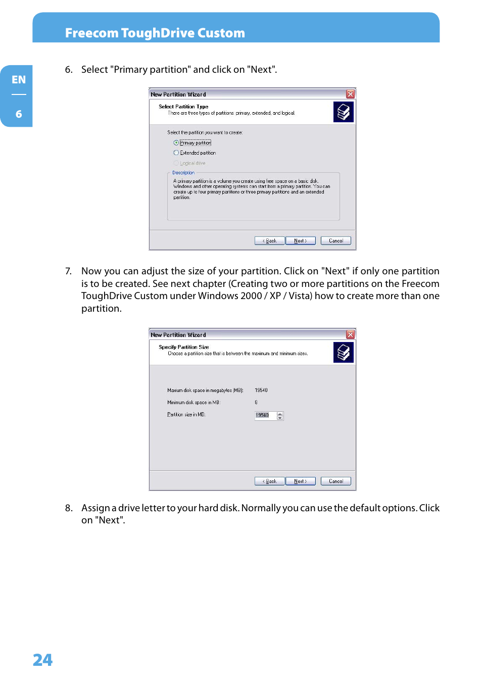 Freecom toughdrive custom | Freecom Tough Drive Custom User Manual | Page 24 / 30