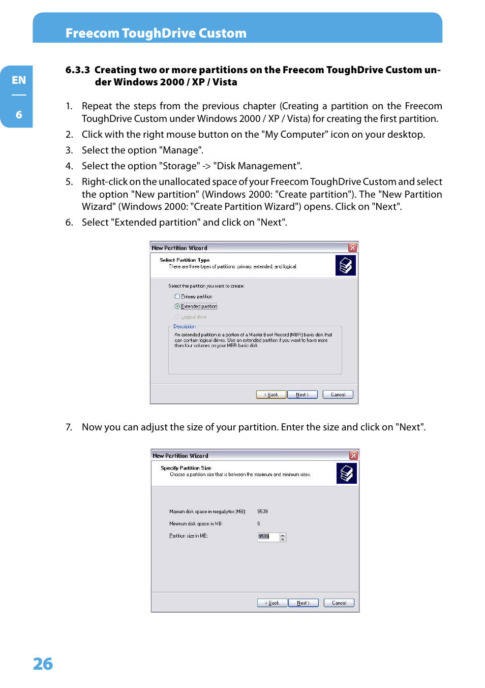 Freecom toughdrive custom | Freecom Tough Drive Custom User Manual | Page 26 / 30