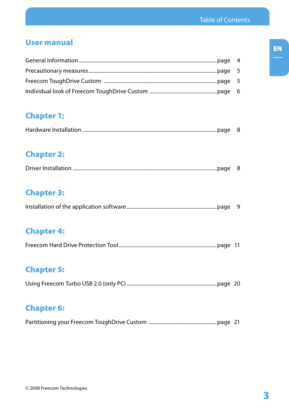 Freecom Tough Drive Custom User Manual | Page 3 / 30