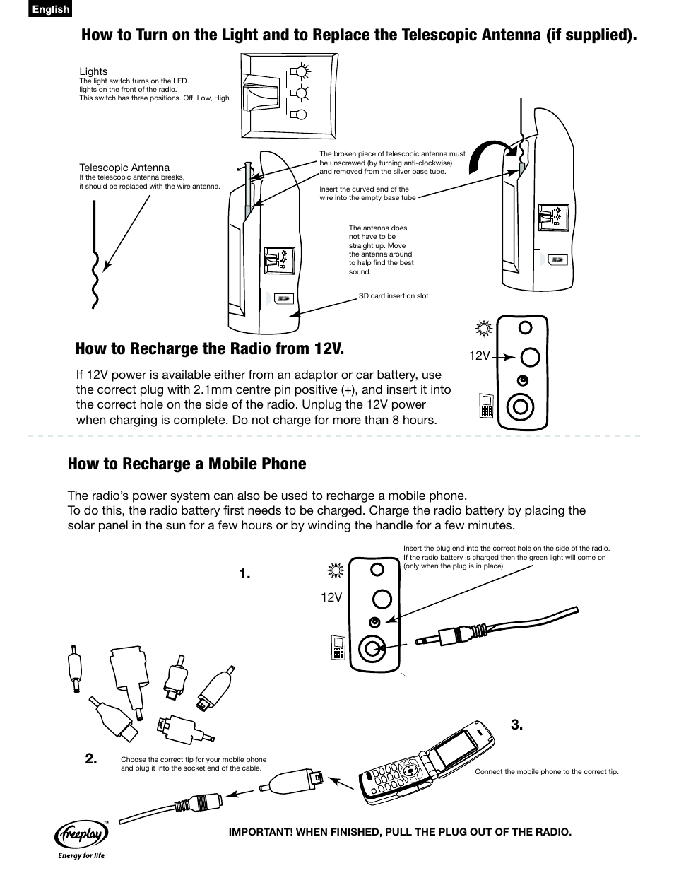 Freeplay Energy Encore Player User Manual | Page 2 / 4