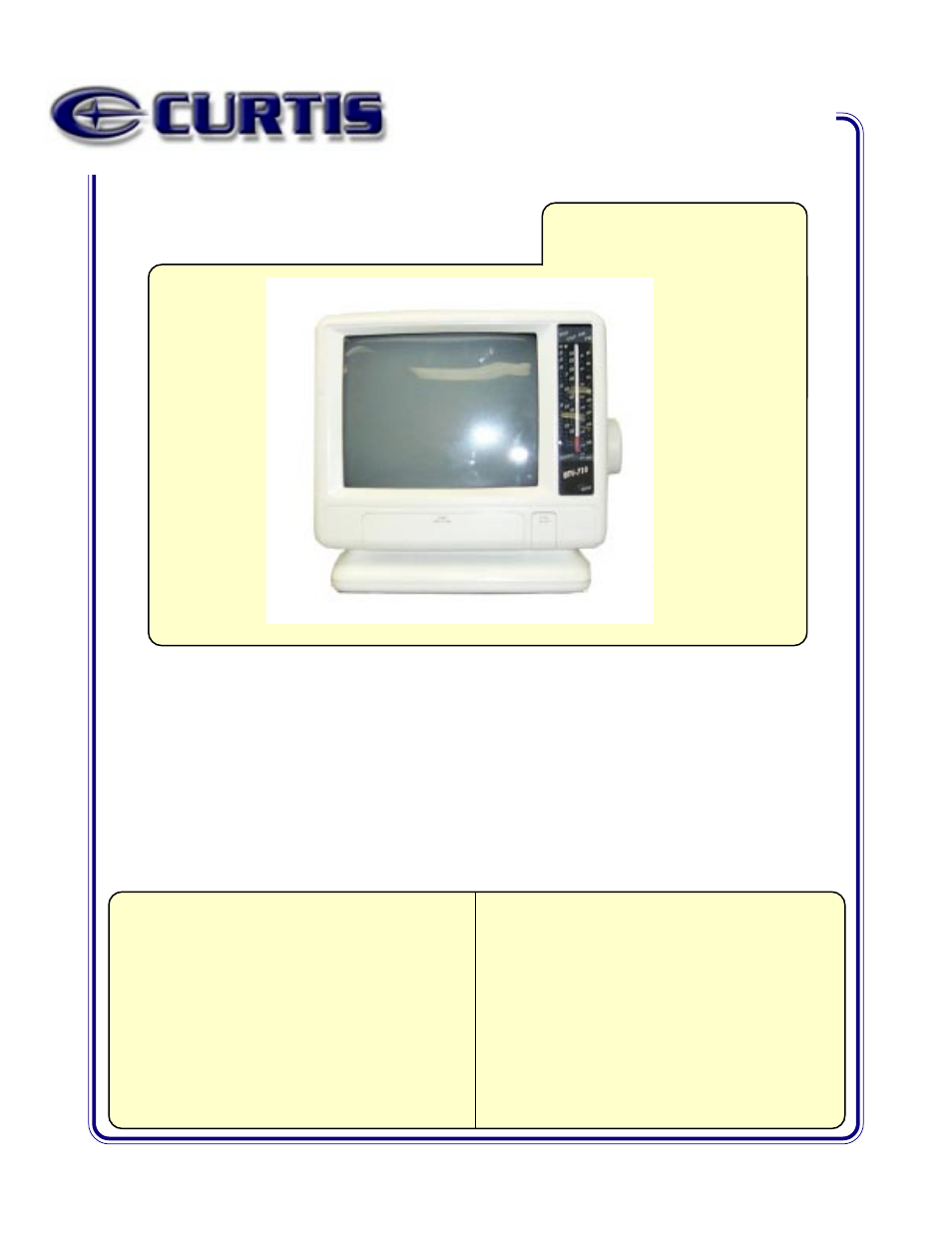 Curtis RT070 User Manual | 1 page