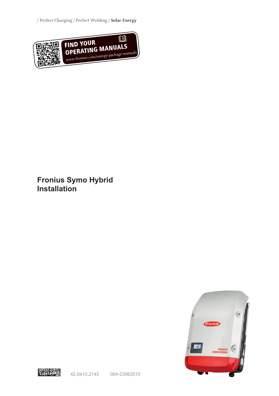 Fronius Symo Hybrid User Manual | 52 pages