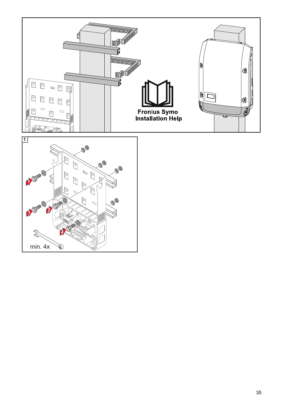 Min. 4x | Fronius Symo Hybrid User Manual | Page 37 / 52