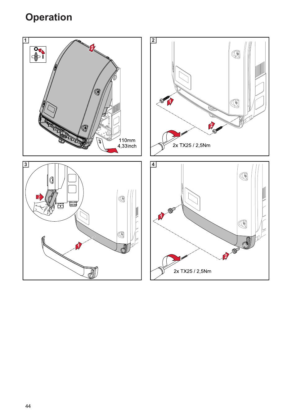 Operation | Fronius Symo Hybrid User Manual | Page 46 / 52