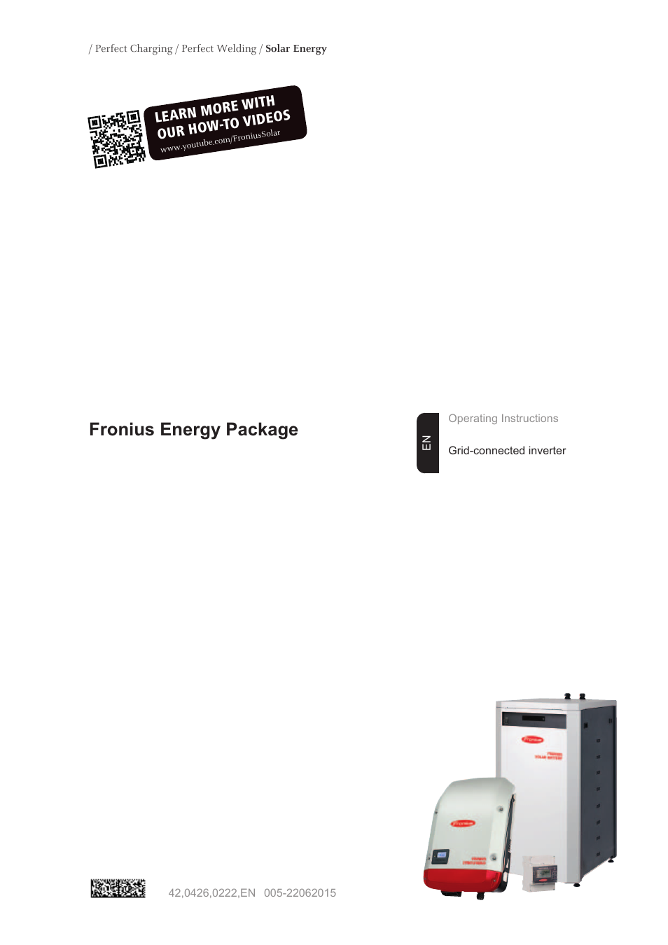 Fronius Energy Package User Manual | 128 pages