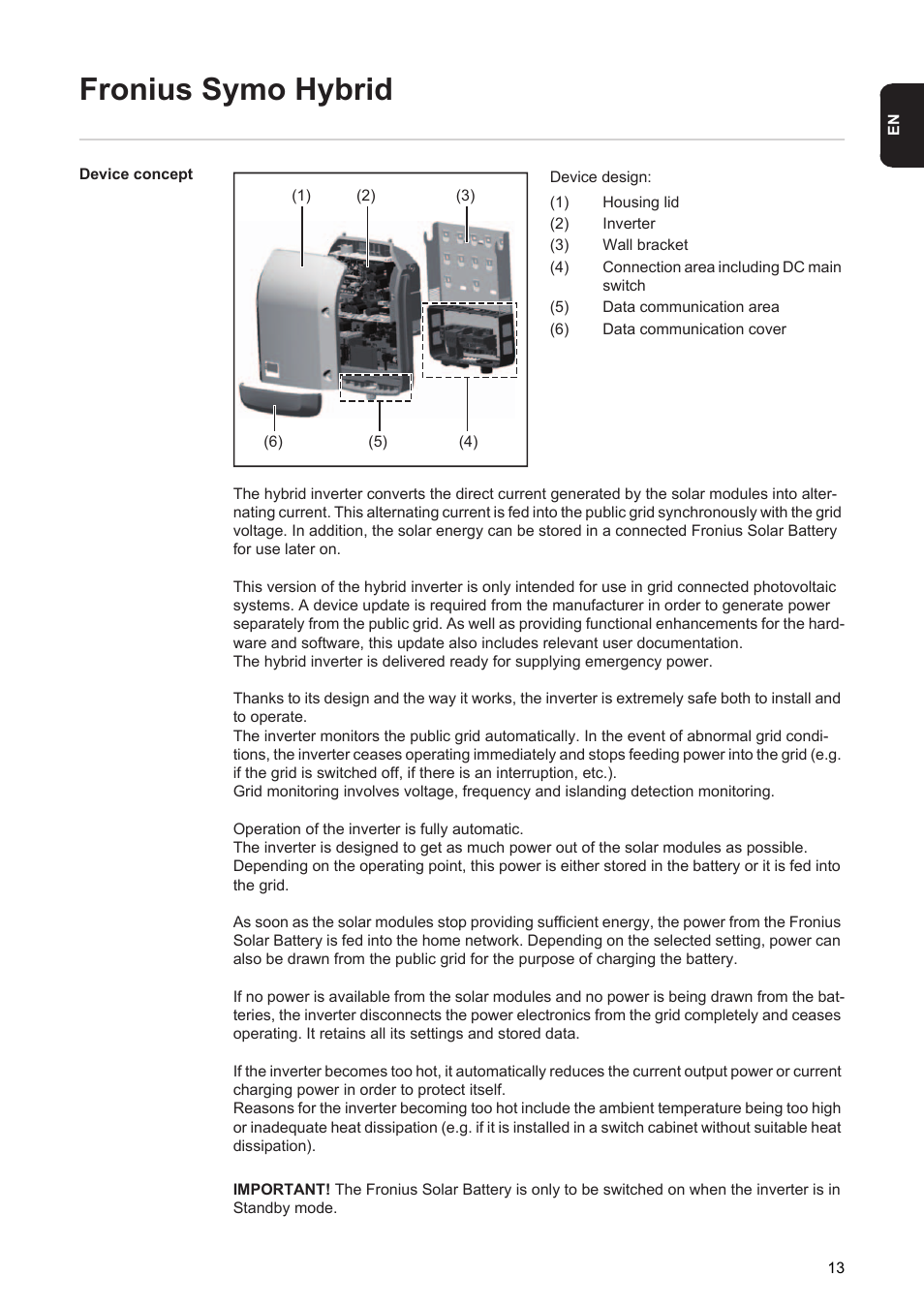 Fronius symo hybrid | Fronius Energy Package User Manual | Page 15 / 128