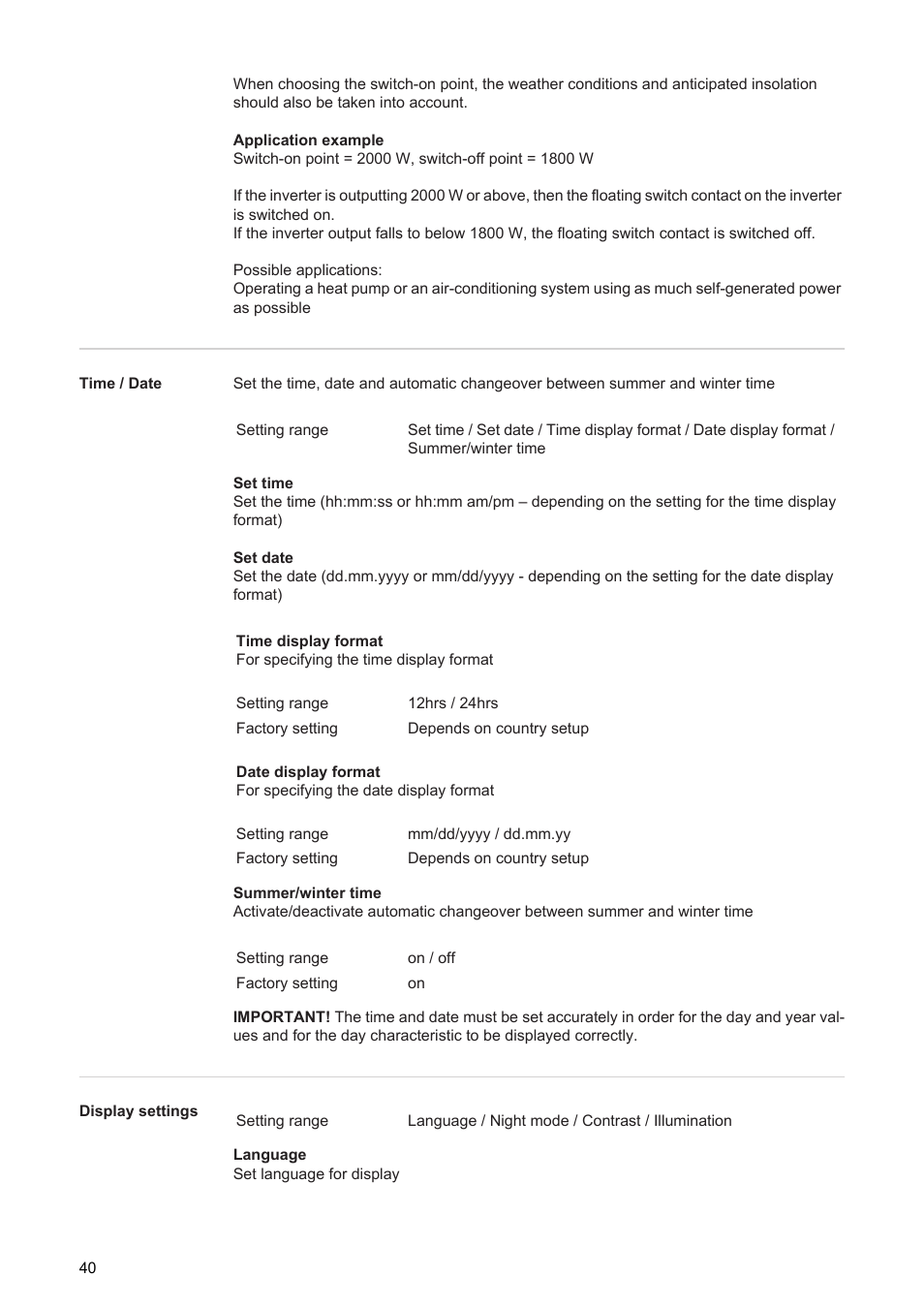 Fronius Energy Package User Manual | Page 42 / 128