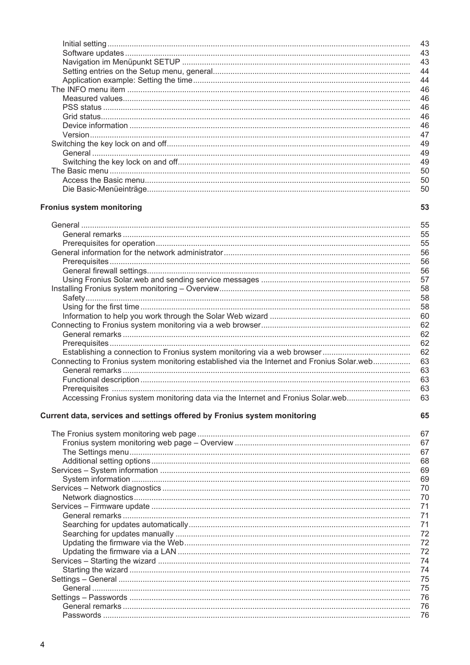 Fronius Energy Package User Manual | Page 6 / 128