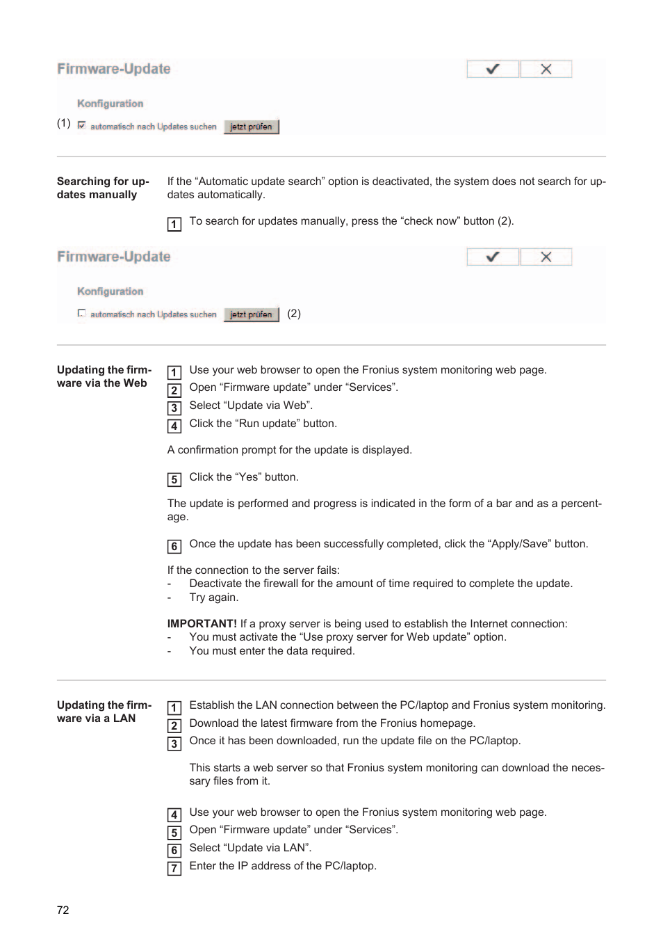 Fronius Energy Package User Manual | Page 74 / 128